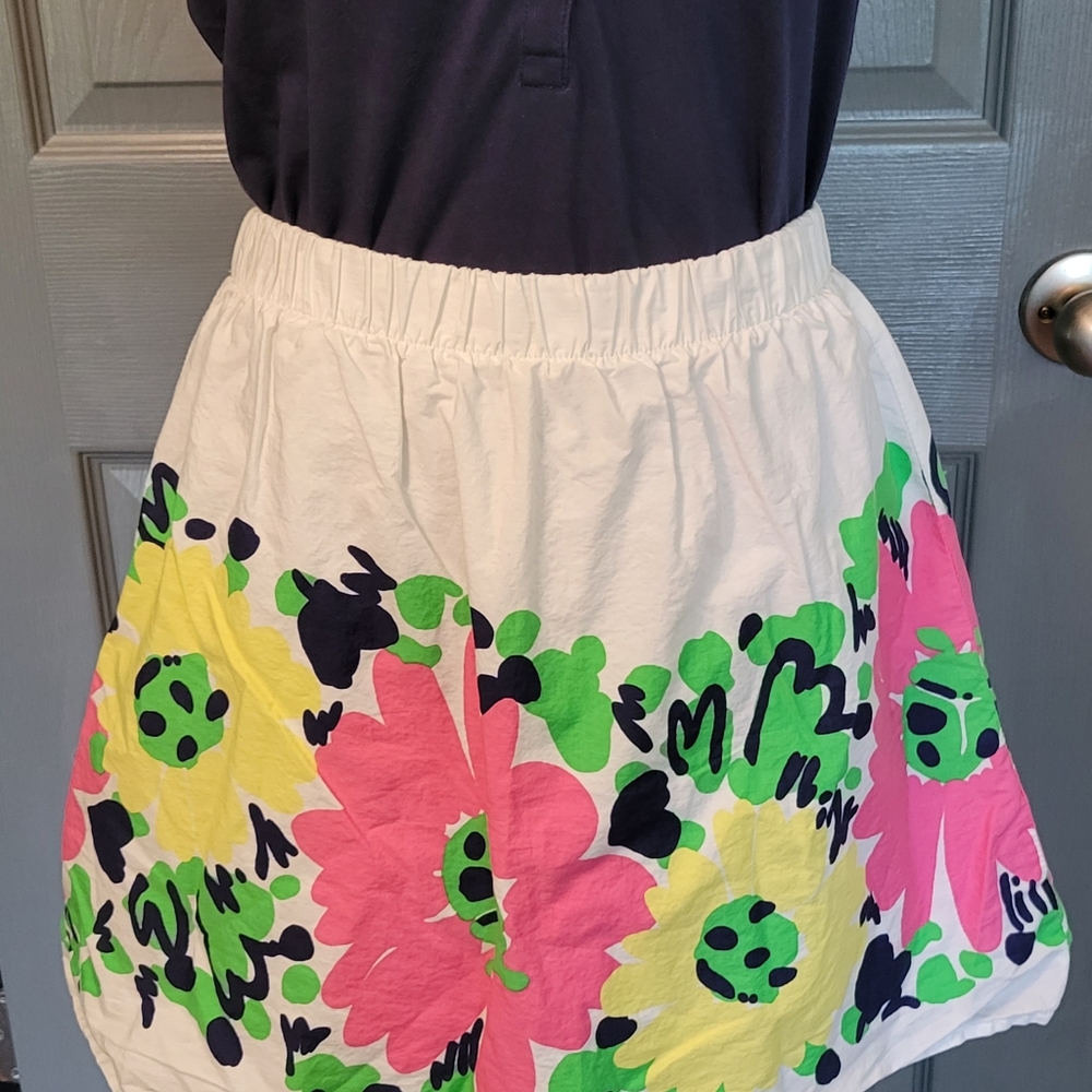 Lilly Pulitzer lined floral miniskirt